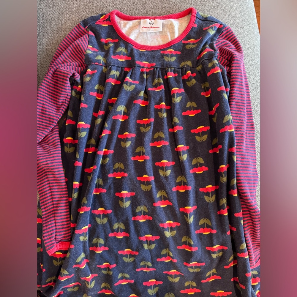 Hanna Andersonsson size 130 (8) navy dress